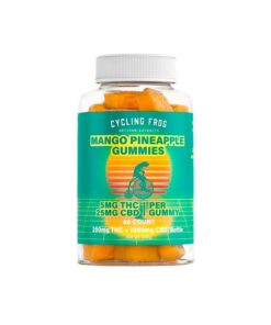 Cycling Frog, 5mg THC + 25mg CBD Gummies, Mango-Pineapple, Full Spectrum, 40ct, 200mg THC + 1000mg CBD