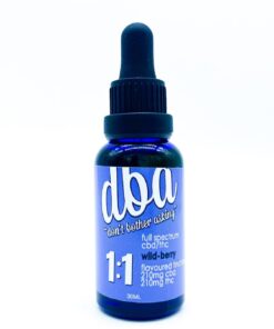 DBA – 1:1 CBD/THC Full Spectrum Tincture (Wild Berry)