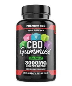 Hemp Bombs, High Potency CBD Gummies, Isolate THC-Free, 100ct, 3000mg CBD
