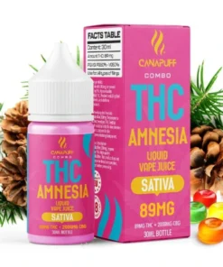 CanaPuff THC/2000mg CBD – Amnesia 89mg THC – Liquid, 30 ml
